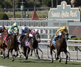 Four Wheel Drive wins the Breeders' Cup Juvenile Turf Sprint